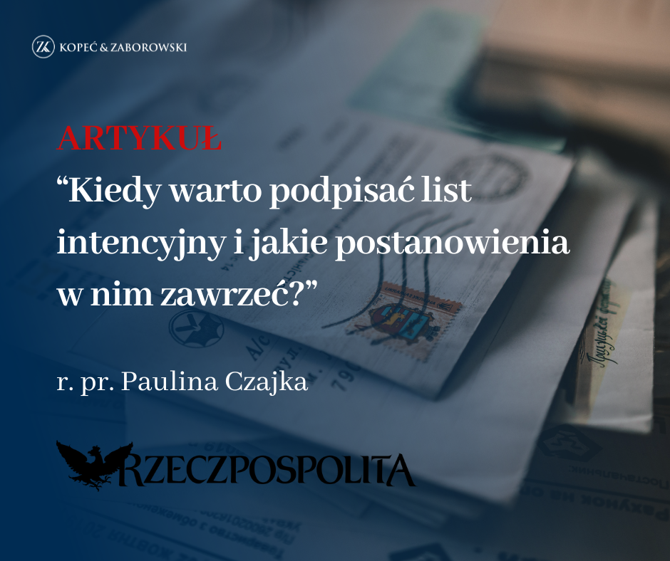 Kiedy warto zawrzeć list intencyjny z kontrahentem?